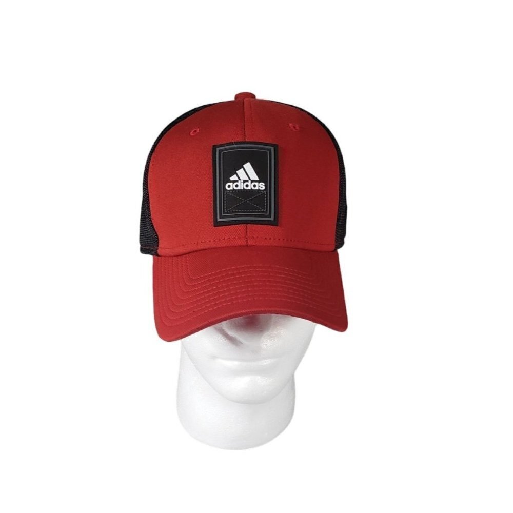 Adidas Red & Black baseball, trucker adjustable hat